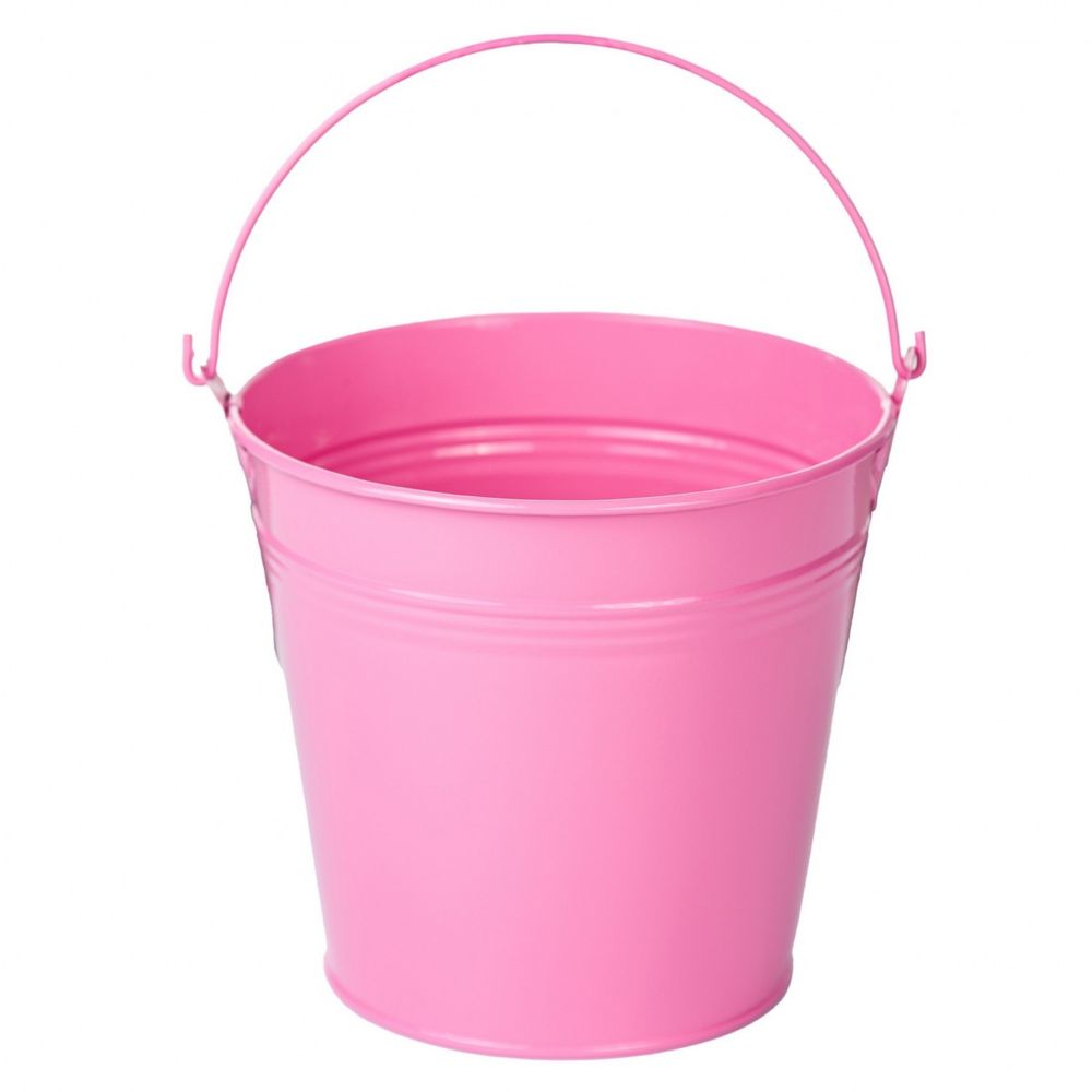 Вазон металлический "Ведро" D13*9,5*H12см (STG113) Розовый