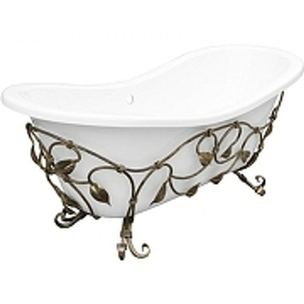 Кованая подставка для ванн Эстет "Бостон" B 180х74 Патина, ФР-00001629
