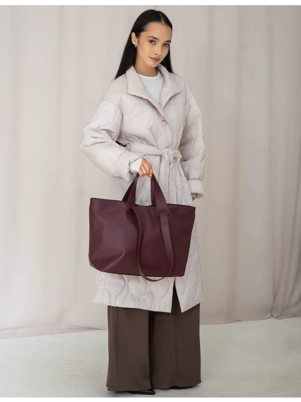 сумка большая через плечо шоппер