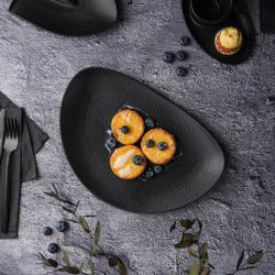 Блюдо овальное 29*20 см h3 см Side Up Smooth Black Raw Stellar P.L. Proff Cuisine [3]