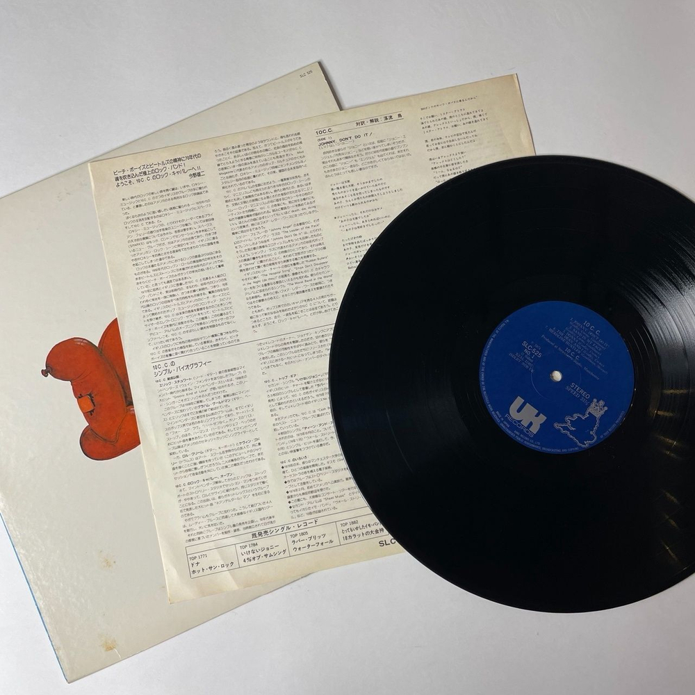 Винтажная виниловая пластинка LP 10cc Тен Си Си (Japan 1974) (No Obi) Speed Kills