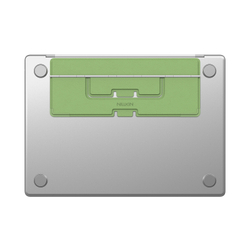 Тонкая складная подставка зеленого цвета от Nillkin для ноутбука, серия DualWing Adhesive Laptop Stand