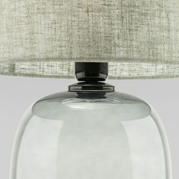 Настольный светильник с тканевым абажуром 1*E27 5989 графит/оливковый Melody TK Lighting