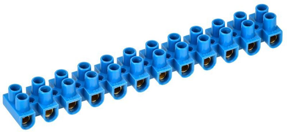 Колодка клеммная полистирол ЗВИ-5 н/г 1.5-4.0кв.мм син. (блист.2шт) IEK UZV6-005-04-2