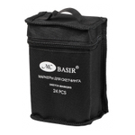 Маркер для скетчинга, двусторонние, Basir, четырёхгранные, 14 мм, спиртовые, 24 шт