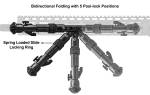 Сошки Leapers M-LOK RECON FLEX для установки на оружие в посадочные места M-LOK TL-BPDM01 (регулируемые) высота от 14 до 20 см