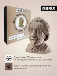 QBRİX Картонный 3D конструктор Ейнштейн