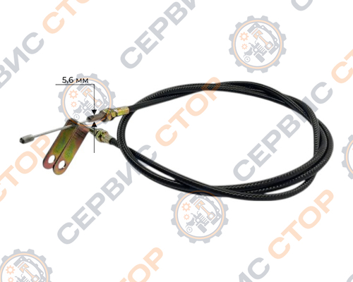 Трос газа L-1550 mm (верх трос, низ вилка) - Минитрактор