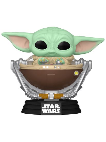 Фигурка Funko POP! Bobble Star Wars M & G Grogu in Pram (823) 90451 / Фигурка Фанко ПОП! по мотивам фильма "Мандалорец и Грогу", Грогу