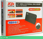 Бокс для накопителя AgeStar 3UB2A14 Black