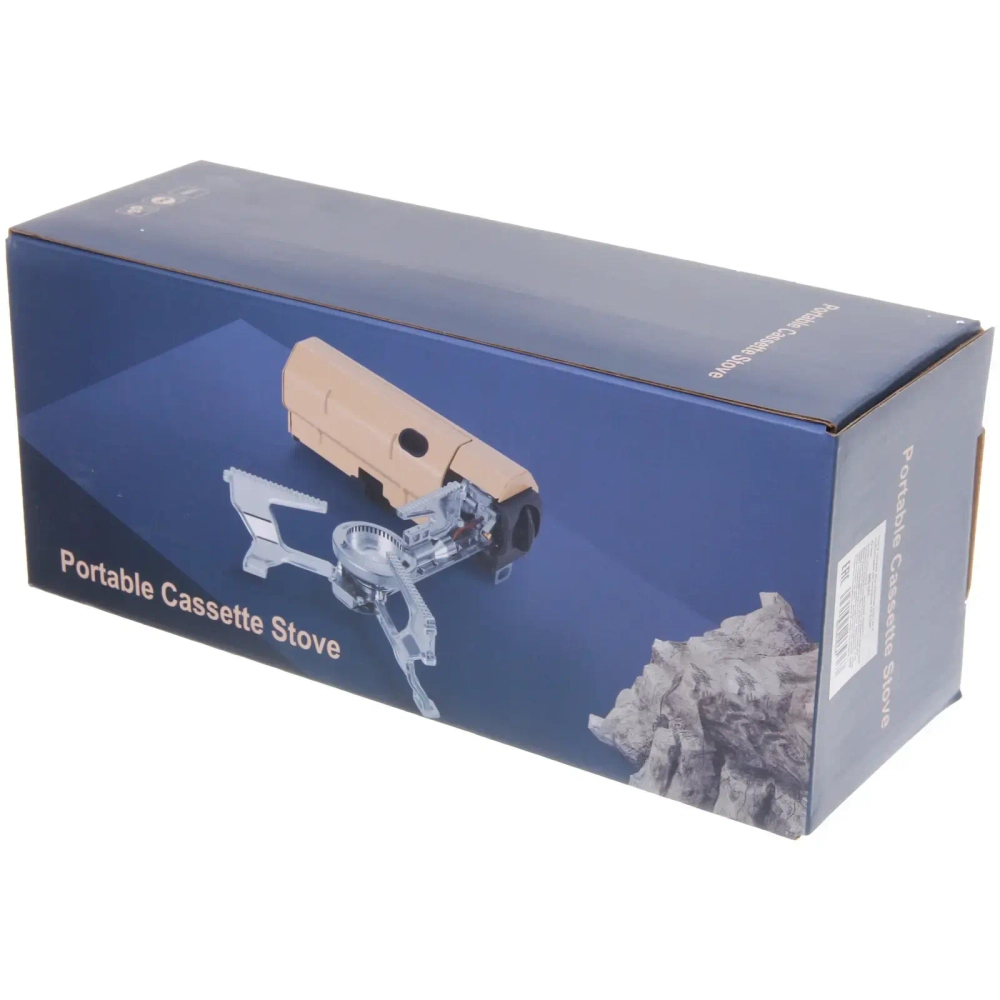 Плита газовая портативная (цанга), с пьезоподжигом, складная DKS1001