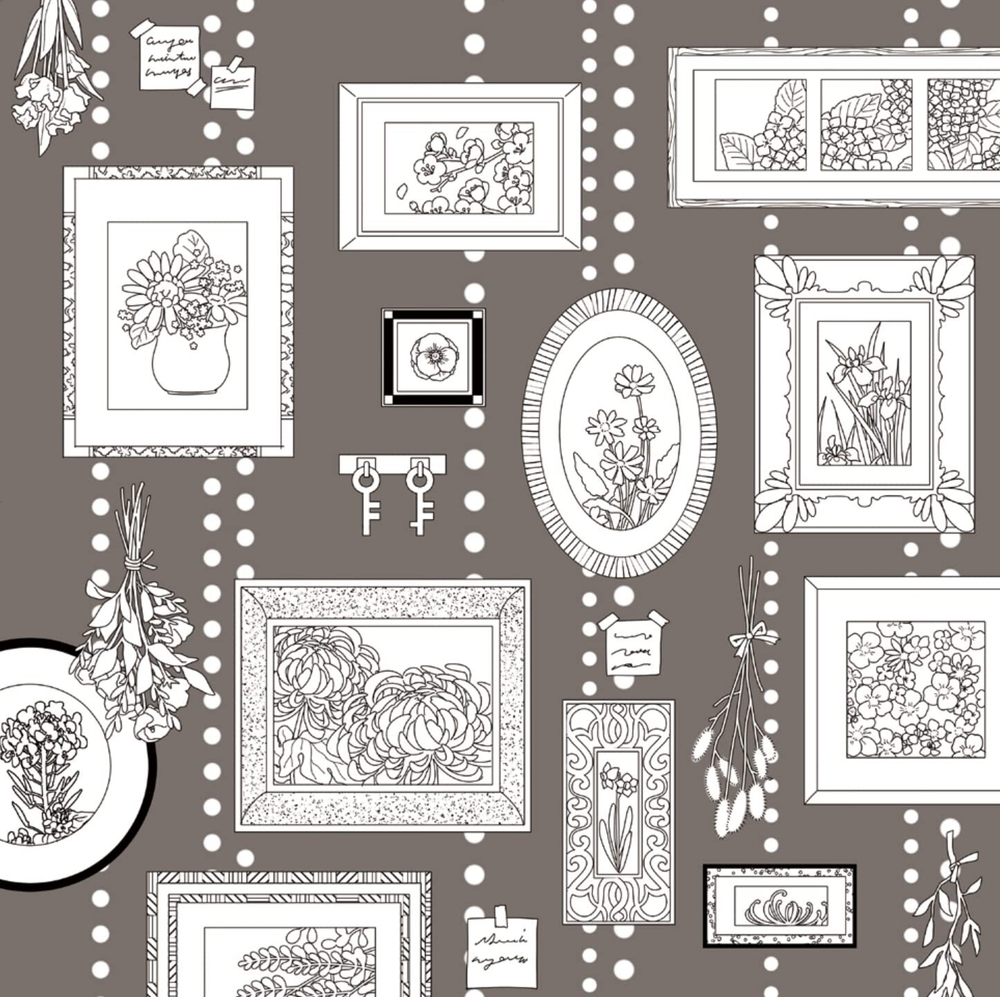 Koto no Ki Magure Flower Tour. Coloring Book