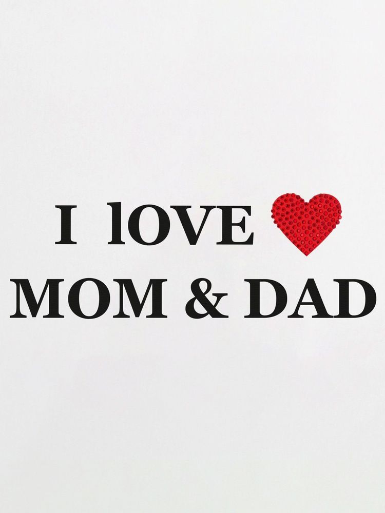 Боди с коротким рукавом &quot;I Love Mom and Dad&quot;
