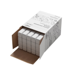 Мел белый Гамма 20 штук, средней твердости, квадратный