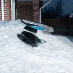 Щетка-сметка для снега со скребком 400 мм, бирюзовая Sparta