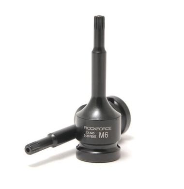 Головка-бита SPLINE ударная M8 с отверстием, 1/2'' RockForce##Rock FORCE RF-24807808T