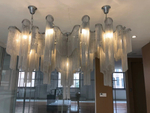 Pendant design lamp Stream by Terzani Long (Silver)