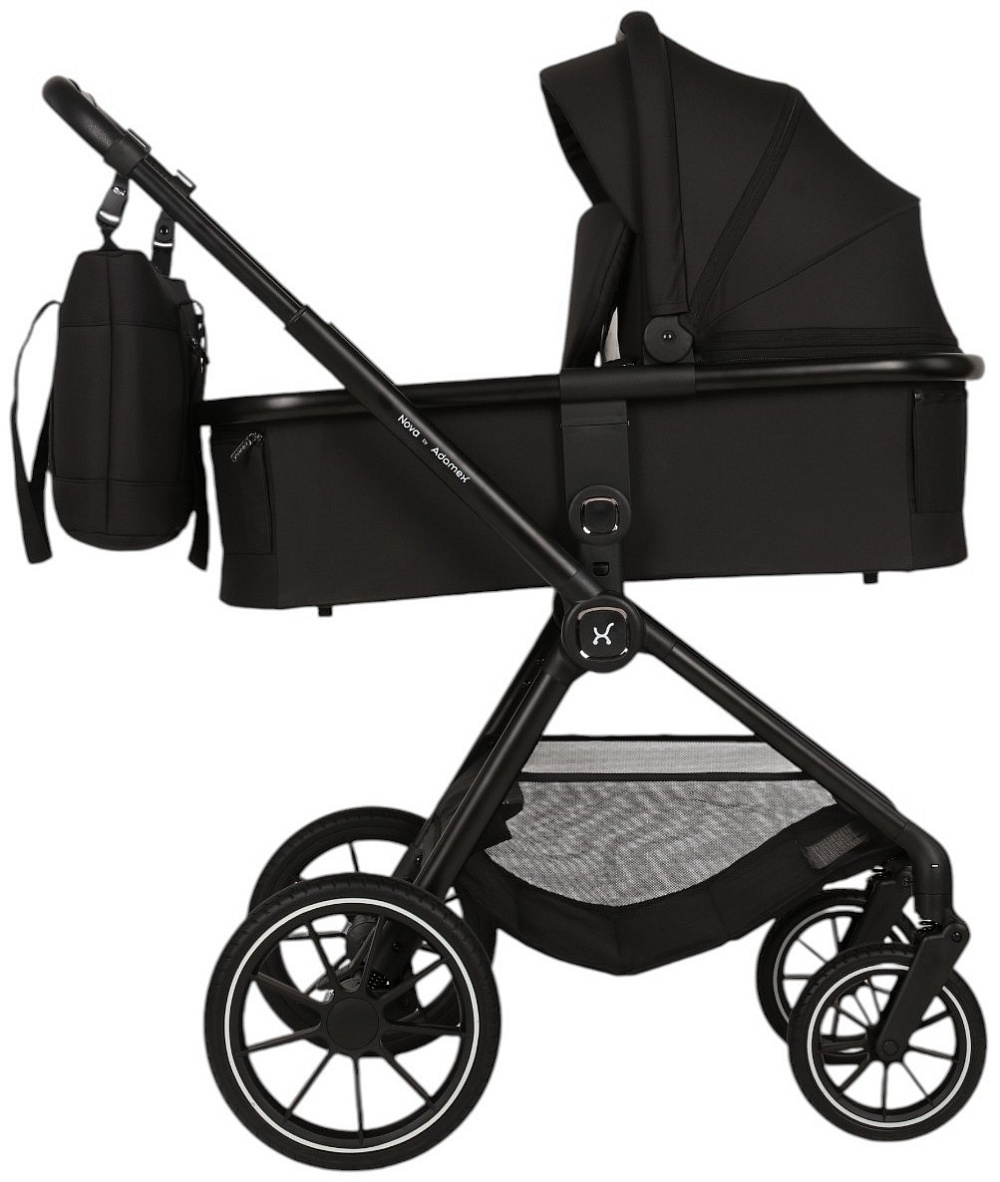 Детская коляска Adamex Nova 3 в 1 ЧЕРНЫЙ - BLACK