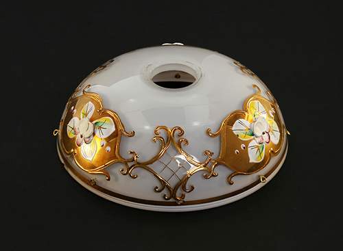 Смальта белая золото Розетка №0119