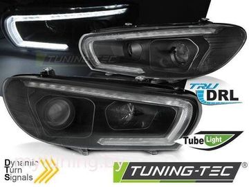 Фары передние TUBE SEQ LED BLACK для VW SCIROCCO 14-17
