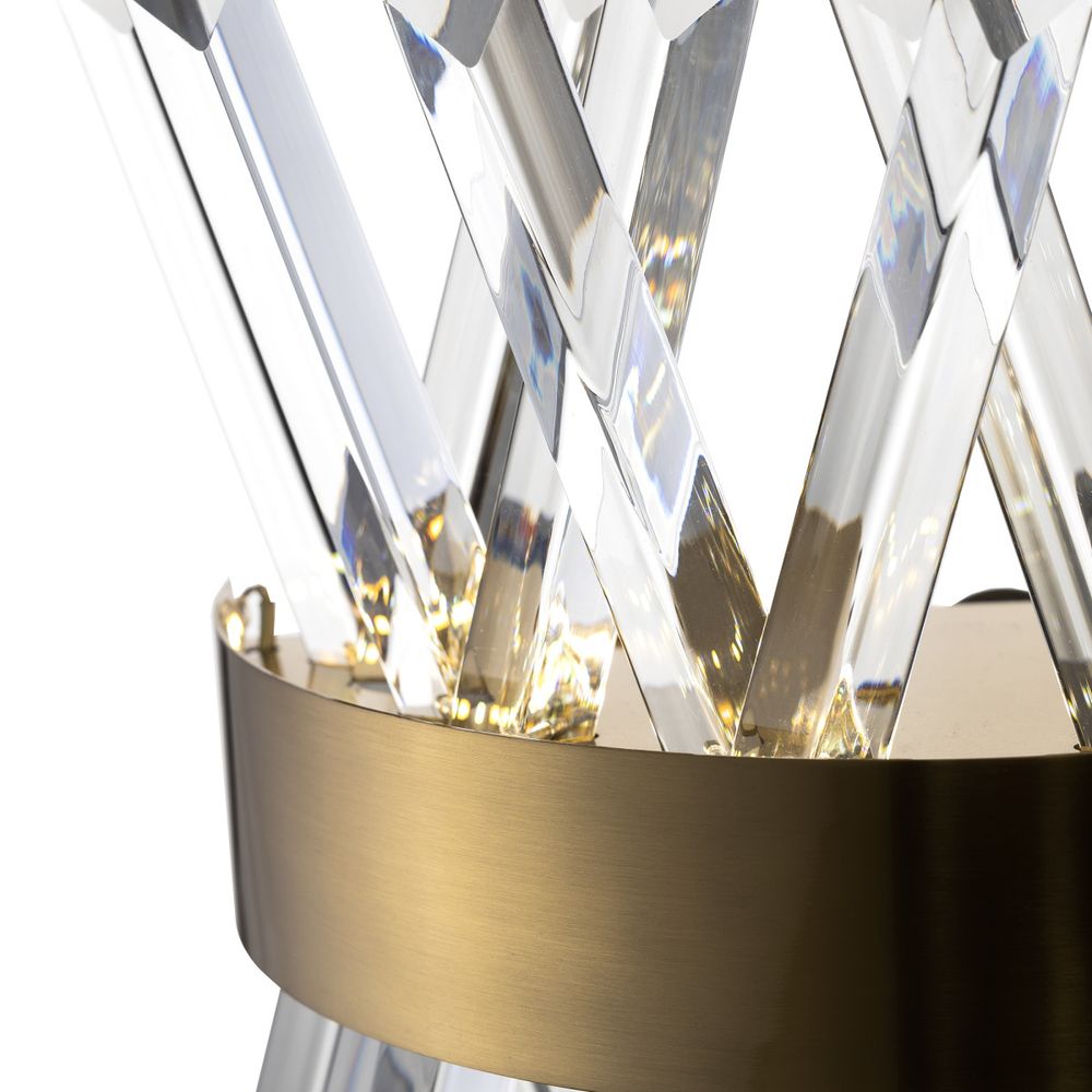 Citilux Ричард CL336313 LED Бра хрустальное с выключателем Бронза