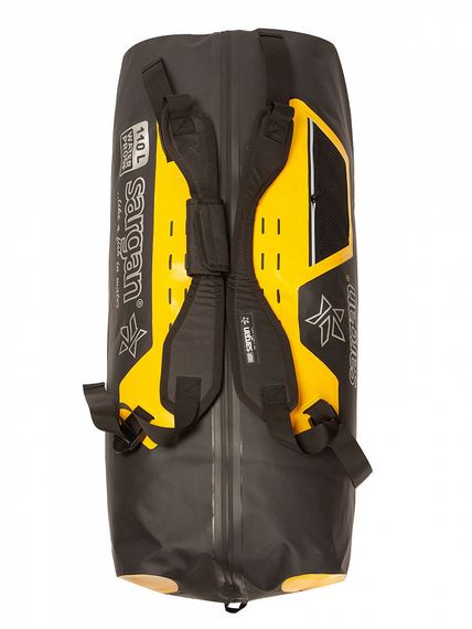 Гермо-Сумка-Рюкзак Sargan Прогрессор-110 герметичная молния 100%, вкладыш 110 л черный/желтый