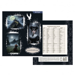 Комплект предметных тетрадей А5 48л., 10 предметов, со справ матер, скрепка, мелов. картон (стандарт), блок офсет, Alingar "Mystical wednesday"