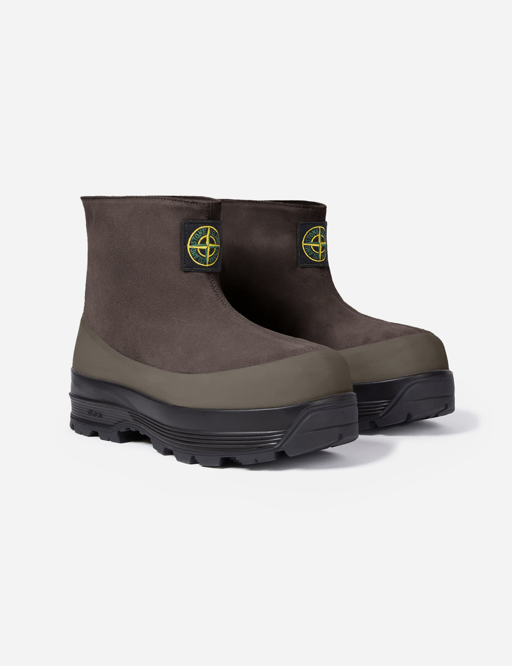 Stone Island Suede Shoes Ankle Boot "Military Green"