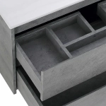 Тумба с раковиной BelBagno KRAFT 80 2C-SO/BB800ETL Cemento Grigio