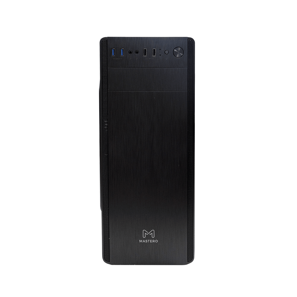 Корпус Mastero DC-04, Без БП, ATX, чёрный, 1xFAN, 2xUSB2, 2xUSB3 (MS-DC-04-FB)