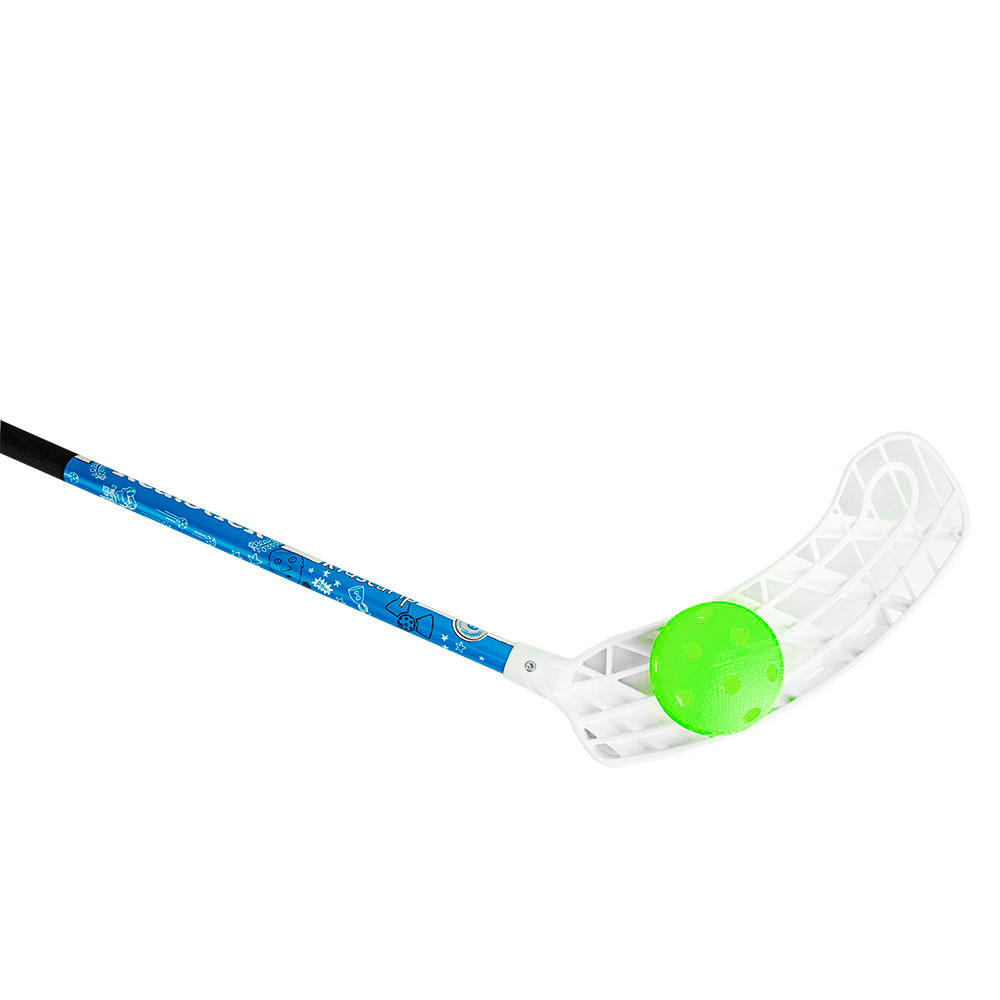 Клюшка для флорбола детская (4.5-6 лет) RealStick KIDSCAMP 65 см (рост 110-120 см) с мячом, MR-KF-KC65R, правый загиб