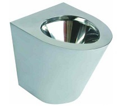 Унитаз напольный нерж. сталь NOFER 13012.B глянцевый