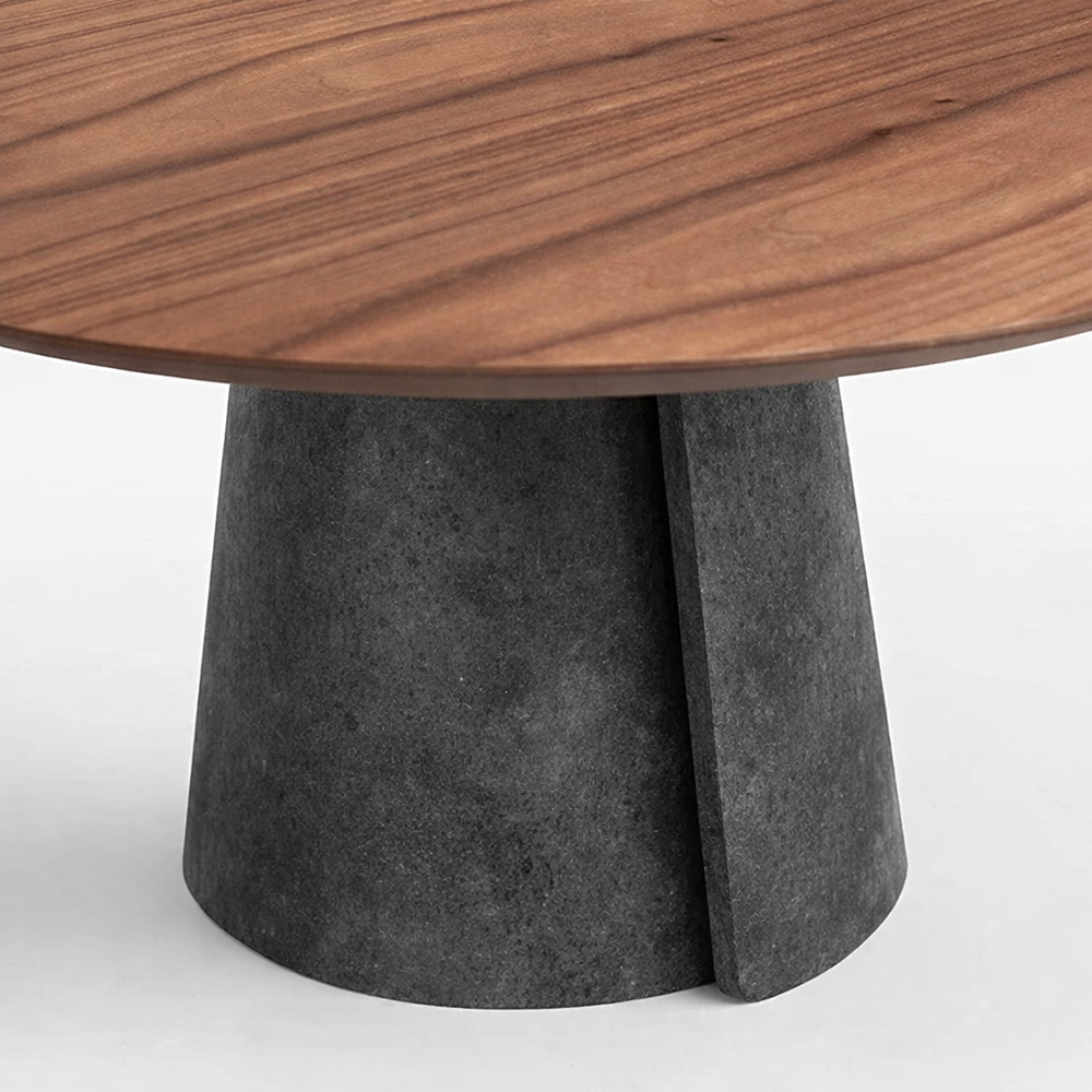 Обеденный стол ROLL CONCRETE walnut