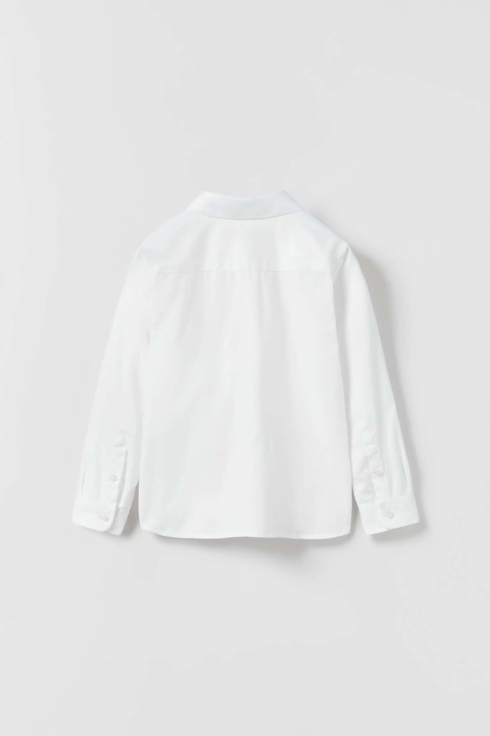 ZARA РУБАШКА ИЗ РЕЛЬЕФНОЙ ТКАНИ, БЕЛЫЙ