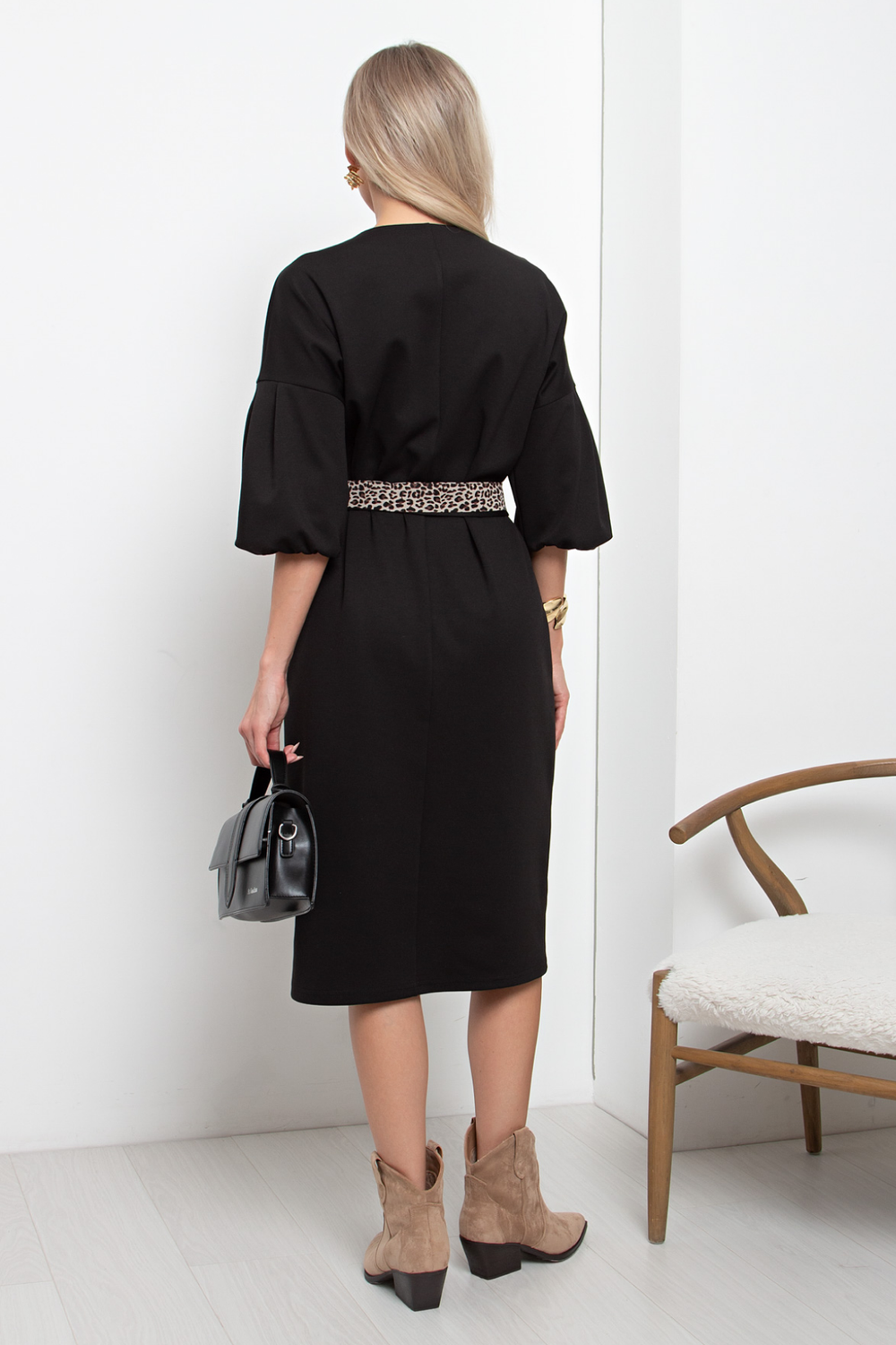 Платье Роберта №5 леопард Valentina