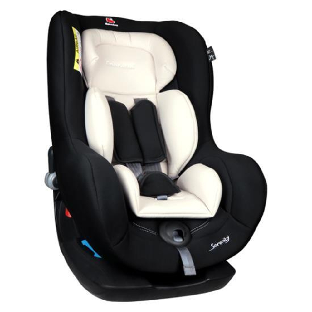 Детское автокресло Renolux Serenity гр. 0+/1 (Чёрный/белый)