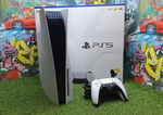 Игровая приставка Sony PlayStation 5, с дисководом, 825 ГБ SSD, без игр, белый