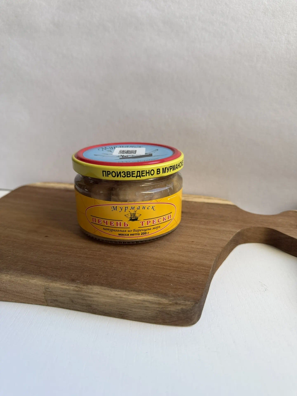 Печень трески в стекле