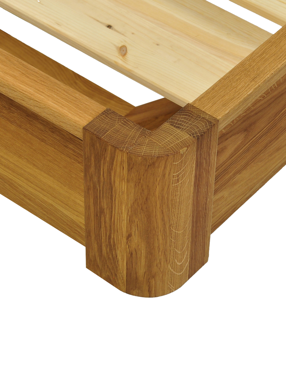 Парящая кровать Калантея 200х200 см из массива дикого дуба