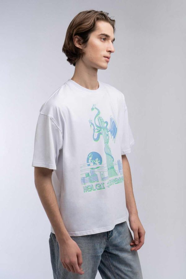 Футболка HELGI INGVARR Змей Белая - фото 4
