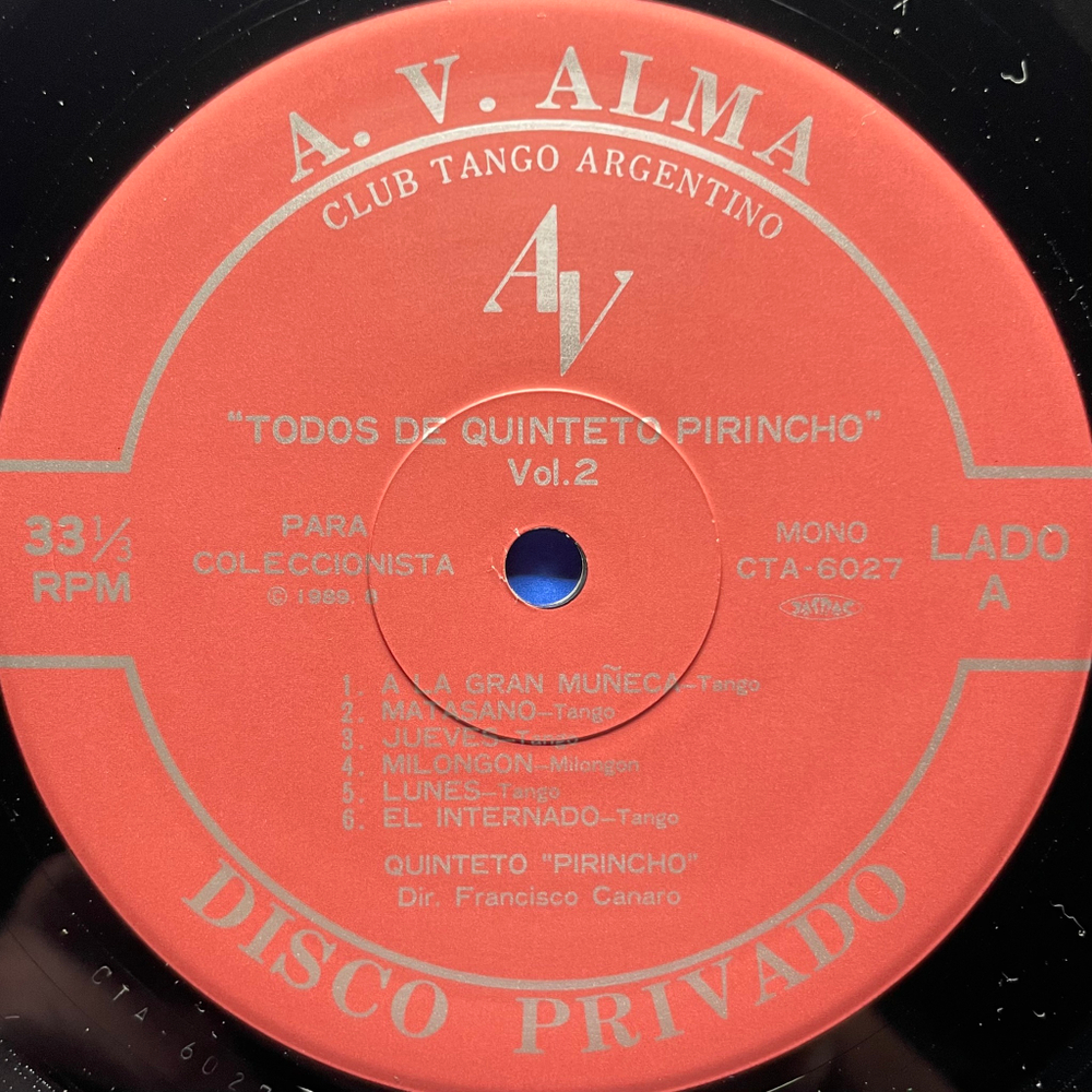 Quinteto Pirincho ‎– Todos De Quinteto Pirincho (1950-1952) 2LP (Япония 1989г.)