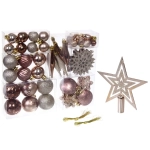 Набор ёлочных украшений «Сказочная зима» 45 предметов, Белый/Шампань/Шоколад