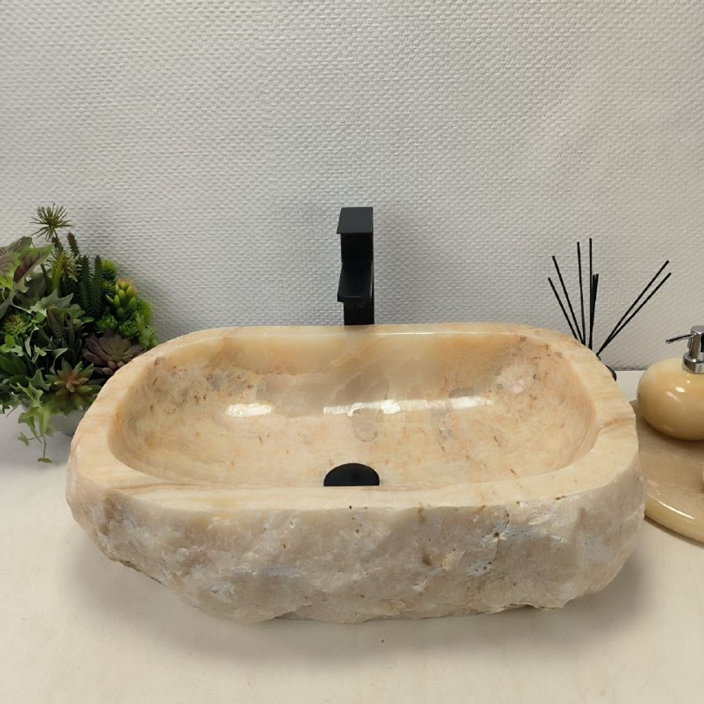 Раковина из оникса Erozy Yellow EO-62550 59*41*16 0100