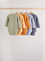 Боди с длинным рукавом для малышей Next B46-232, 5 шт., Зеленый, Желтый, Синий