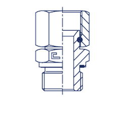 Штуцер FNE JIC 1.5/8" BSP 1.1/4"
