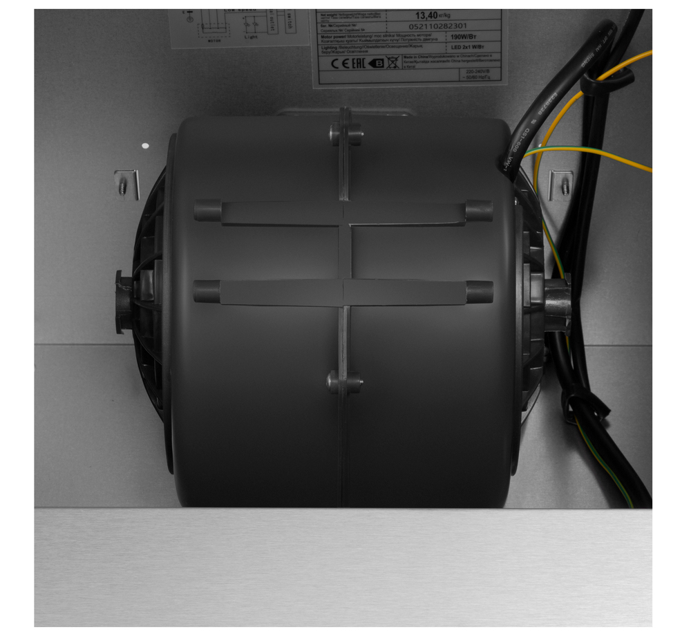 Каминная вытяжка Maunfeld MERSEY 90 Inox Glass BLACK