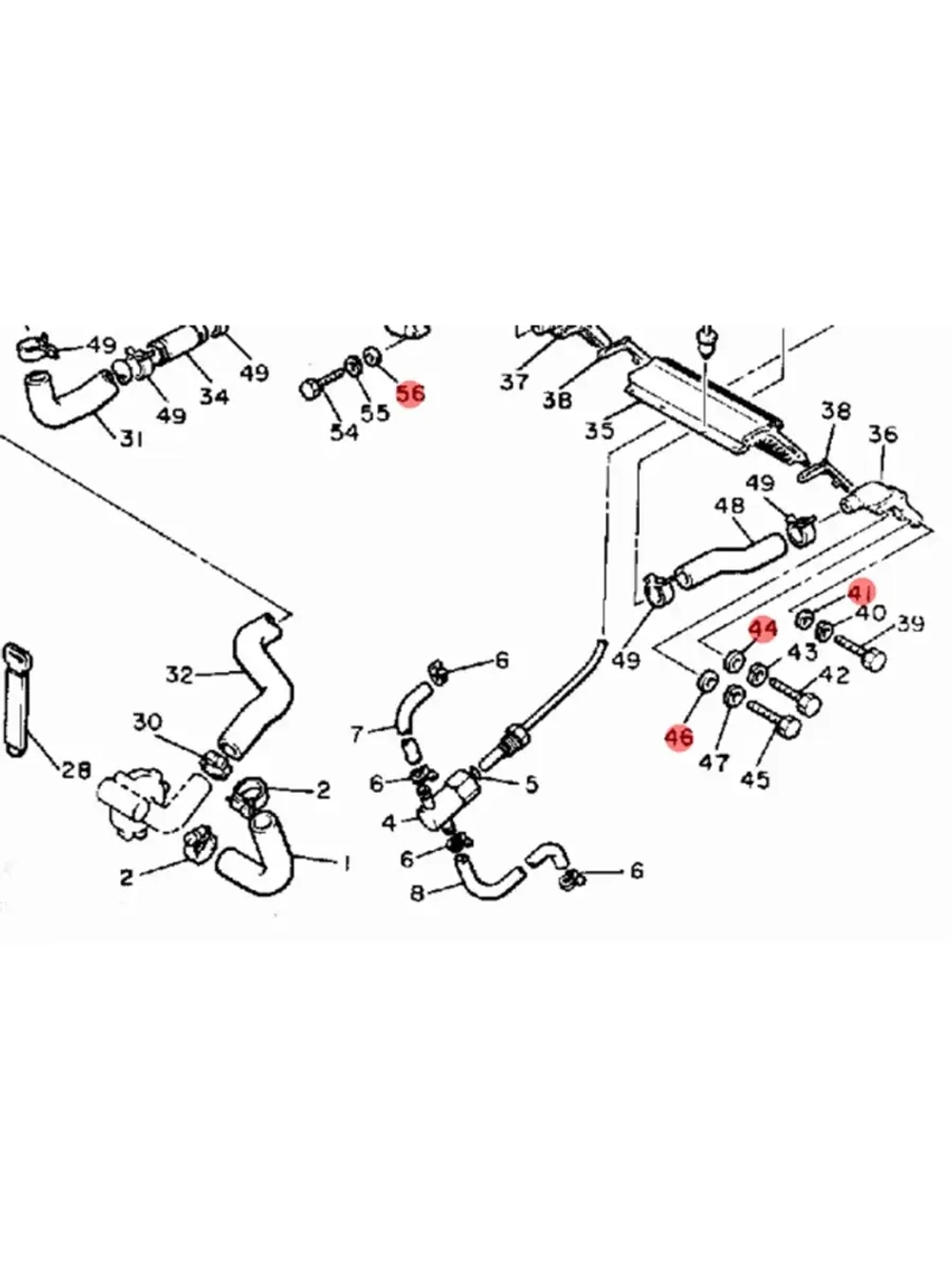 Шайба для техники Yamaha