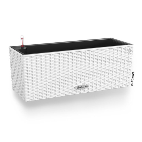 Кашпо Lechuza "Balconera Cottage Complete white" (пластик), 50х19хН19 см