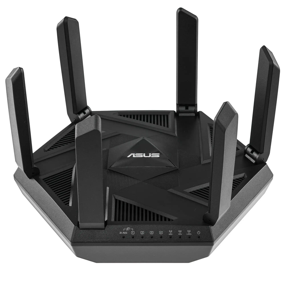 Wi-Fi-роутер ASUS RT-AXE7800, 5 LAN-портов, 6 внешних антенн, 2,4/5 ГГц