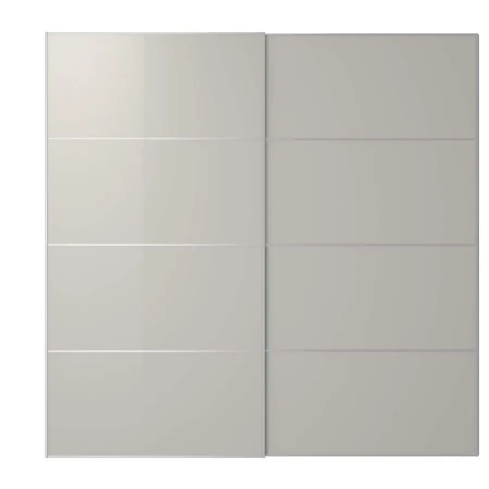Раздвижные двери - HOKKSUND IKEA/ ХОККСУНД ИКЕА,  200х201 см, серый